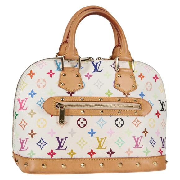 LOUIS VUITTON Monogram Multicolor Alma Hand Bag White M92647 - Picture 1 of 16